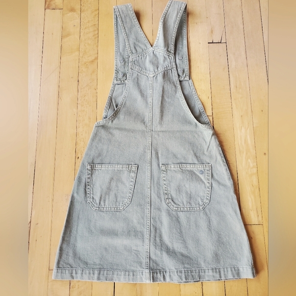 Alexa Chung for AG Khaki Overall Mini Dress Sz XS - Picture 3 of 6
